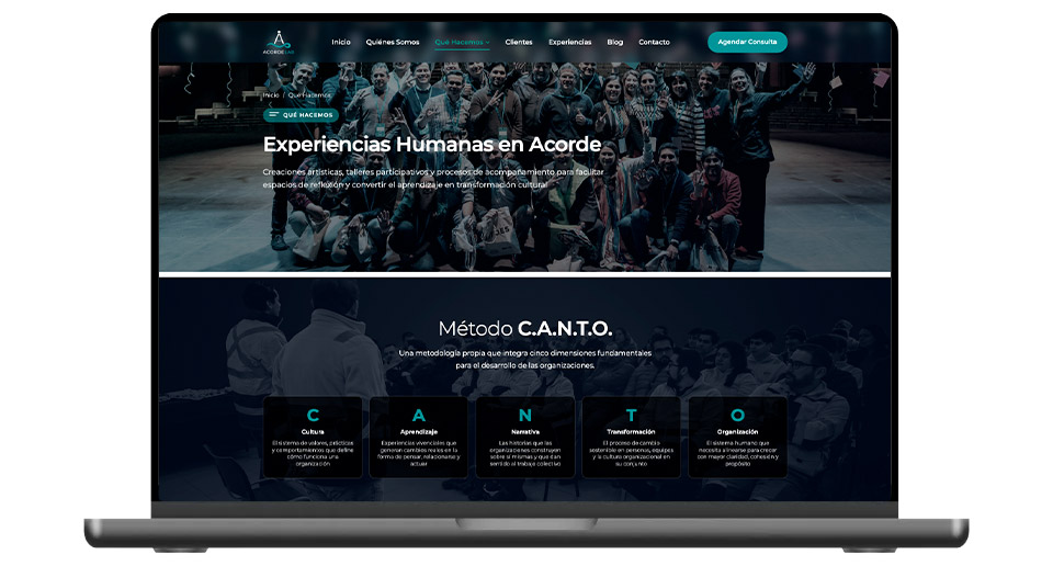 Diseño web Acorde Lab - Quiénes somos