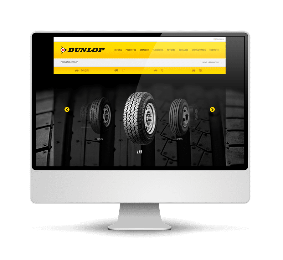 Dunlop - Diseño y Desarrollo Web