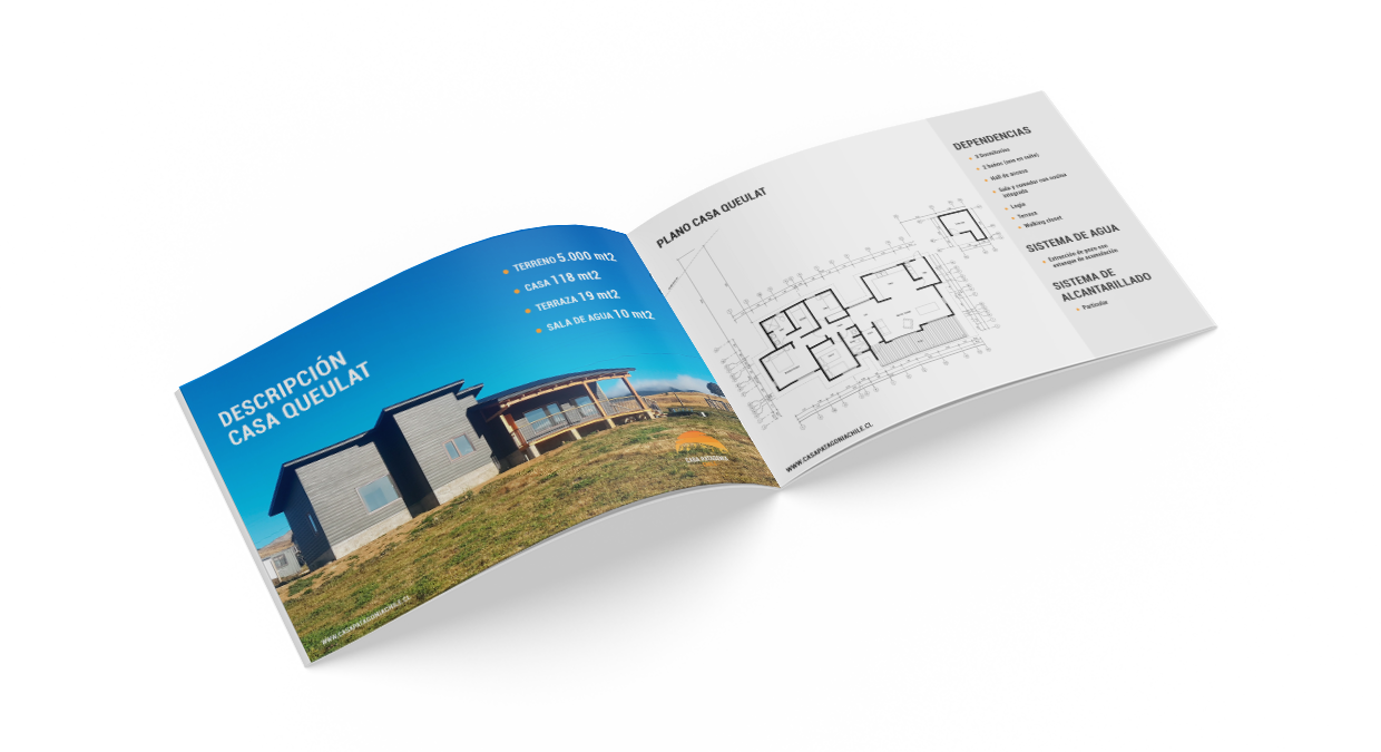 Diseño brochure - Casa Patagonia