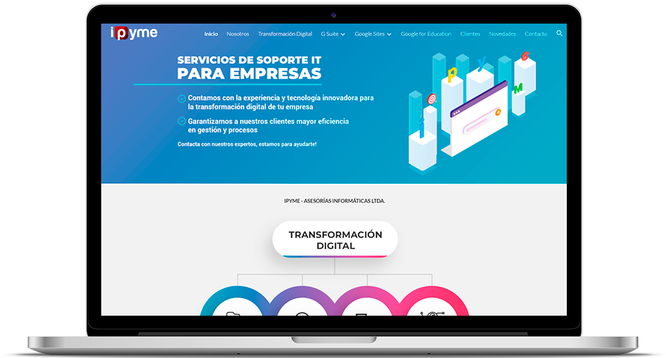 Ejemplo página web con Google Sites - Empresa Ipyme