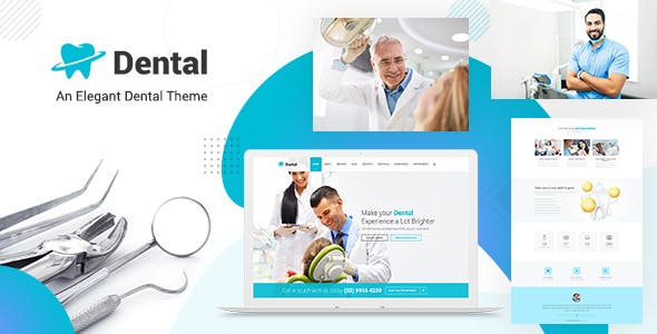 Ejemplo WordPress de diseño web para Dentistas | Referencia: Themeforest