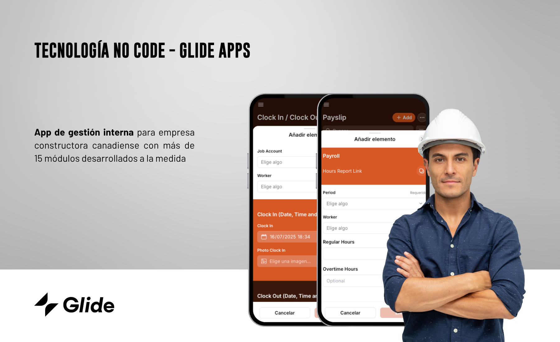 Proyecto internacional de desarrollo de aplicación móvil para Constructora Black Bear Builders