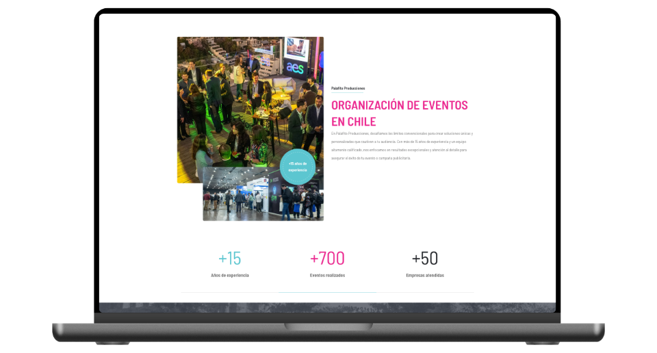 Diseño web Palafito Producciones