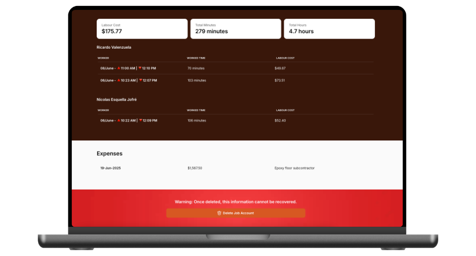 App de gestión interna para empresa constructora canadiense