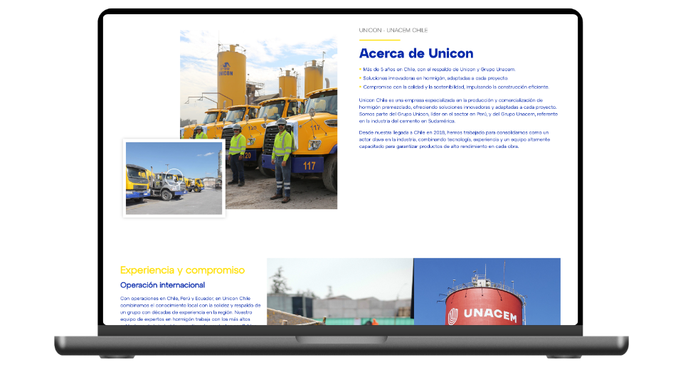 Diseño web Unicon