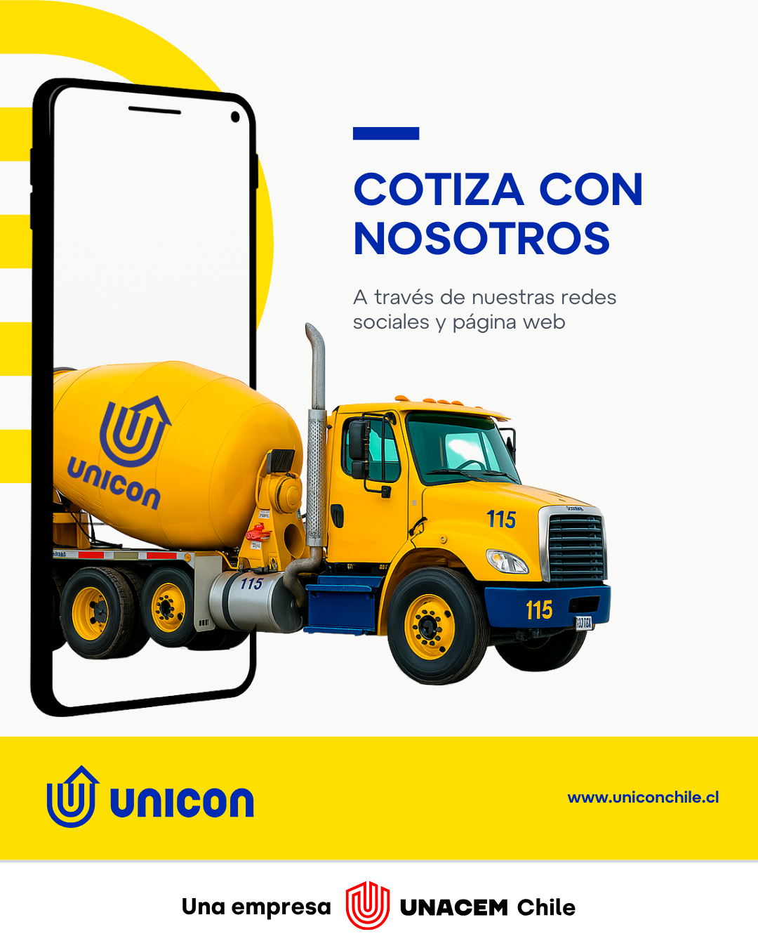 Diseño y creacion de post para Linkedin | Unicon Chile Hormigon